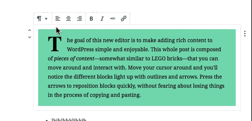 How to change the block type of a Gutenberg block
