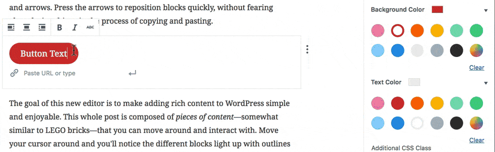 How to create a Gutenberg button